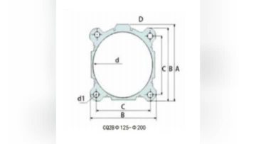 CQ2B125-200 Pneumatic Cylinder Barrel