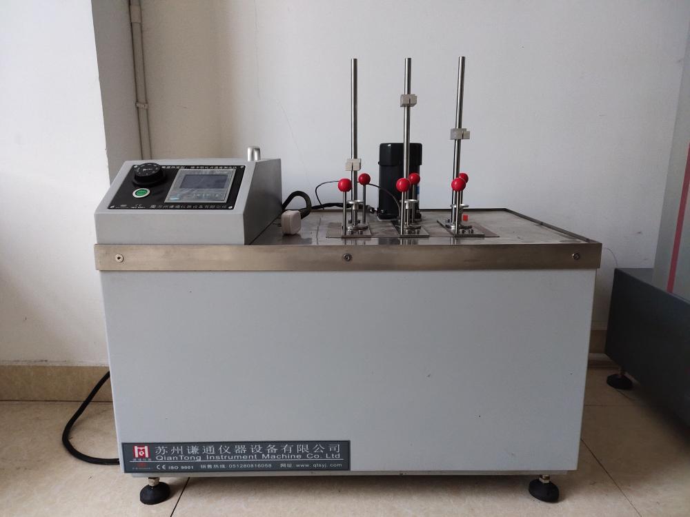 Digital thermal deformation and Vicat softening point temperature measuring instrument