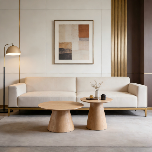Maximize Space & Style: Introducing the Modern Round Coffee Tables Set for Contemporary Living