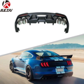 GT500 Style PP Material Car Bumper Rear Diffuser Lip for Mustang 2018-20221
