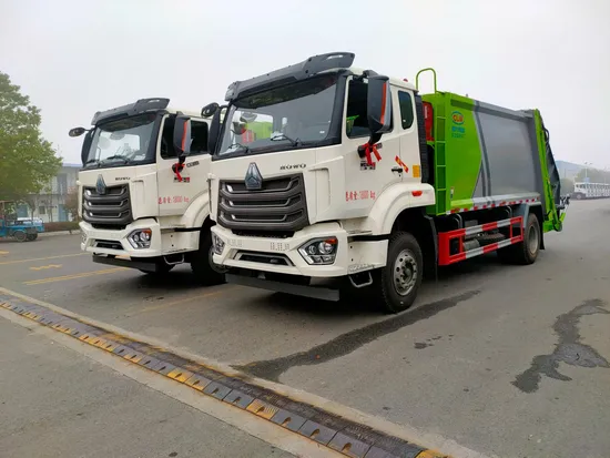 Ketahanan Tahan Lama Sinotruk 4X2 15cbm Trak Tolak Mampat1