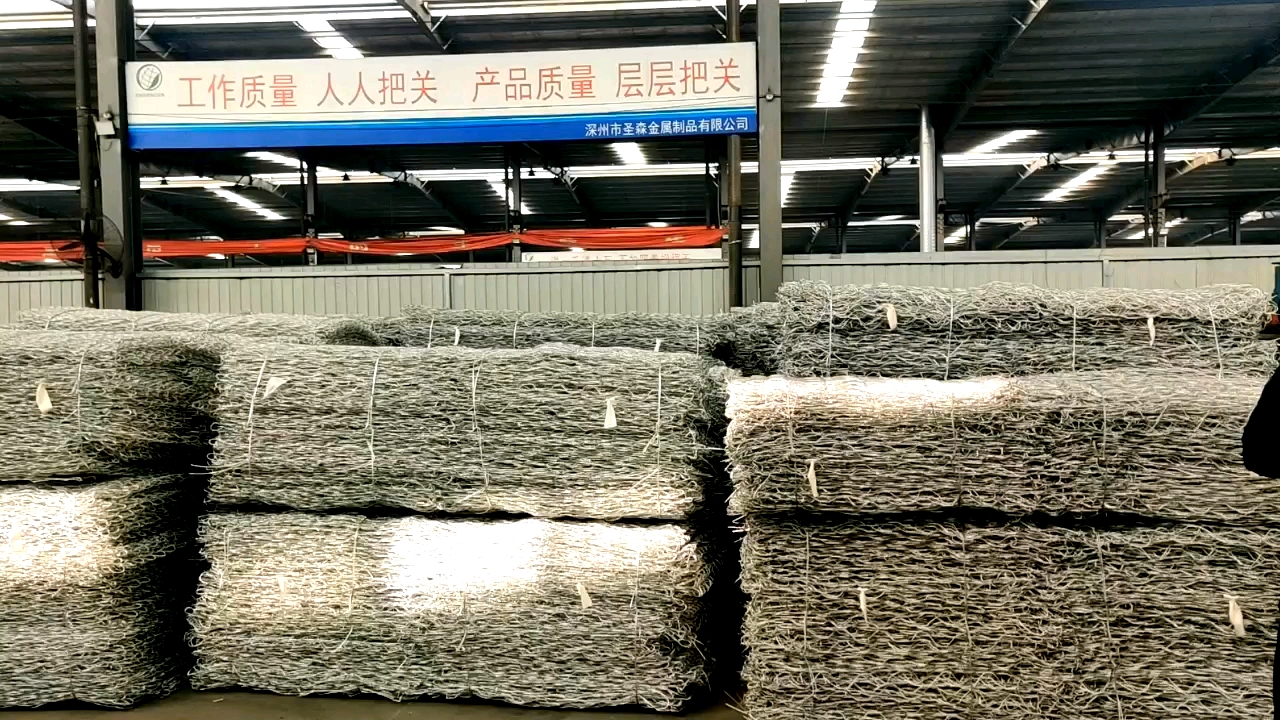 Caixa de Gabões de alta qualidade Hot Material galvanizado Gabion Mesh Tamanho1