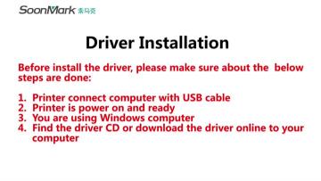 Printer driver download and install for Winows