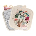 Factory Wholesale Sublimated Cotton Linen & Polyester Pot Holders: Heat Resistant Kitchen Accessories for Cooking & Baking1