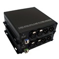 2CH Bi-directional Balanced Audio Fiber Extender up to 20km SMF or 500m MMF1
