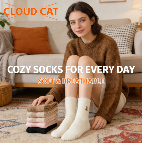 Носки Fuzzy Crew для зимнего домашнего отдыха