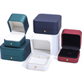 Hanhong Factory Großhandel Custom Logo Square Schmuck Verpackung Box Hochzeit Halskette Geschenkbox Ohrringe Ring Schmuck Box1