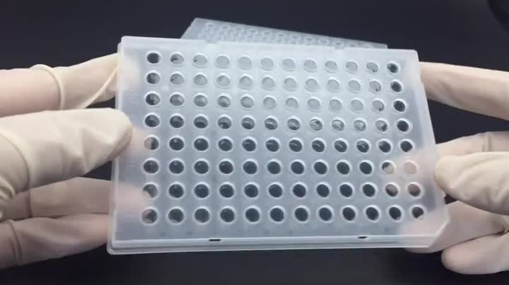 0.1ml 96-Chabwino pcr mbale hafu