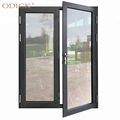 ODICK Design Thermal Break System Aluminum Front French Glass Original Graphic Design Stainless Steel Modern Wood Glass Door1