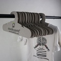 Customized Debossed Logo Printing on Recycled Paper Cardboard Biodegradable Hangers1