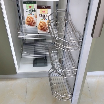 kitchen hardware storage cabinet tandem pull out pantry units organizer with wire basket1