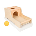 Wooden Rectangular Ball Box for Baby Toy Training and Montessori Object Permanence1