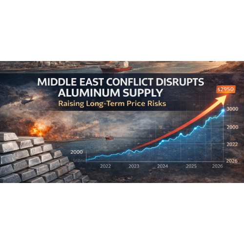 Блізкаўсходні канфлікт парушае пастаўкі алюмінію, павялічваючы доўгатэрміновыя цэнавыя рызыкі
