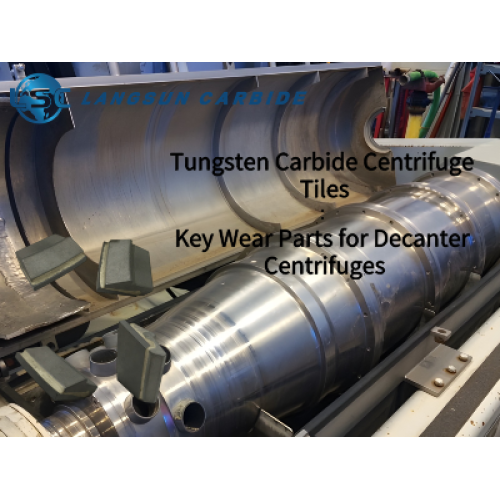 Piastrelle di centrifuga in carburo di tungsteno: parti di usura chiave della centrifuga decanter