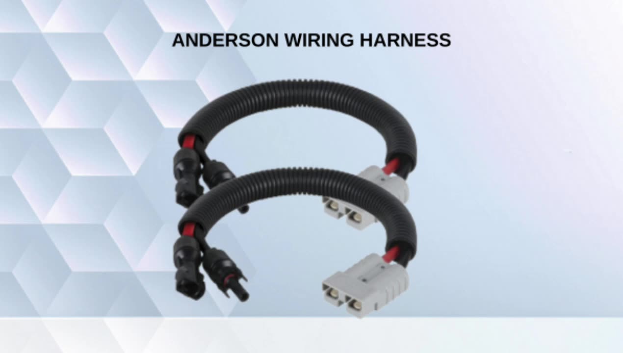 Cable de estilo Anderson con 50A en línea maxi fusible adaptador de fusible cable de cable 8 AWG / 8 B&amp;S1