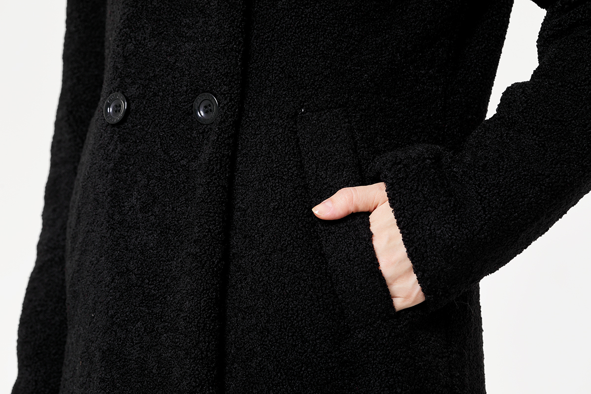 Double-breasted Women Woolen Warm Coat Double-breasted Women Woolen Warm Coat
