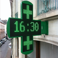 IP65 Outdoor P10 DIP Single Green LED Display Sign for Pharmacy, 320mmX160mm Double Side Sign1