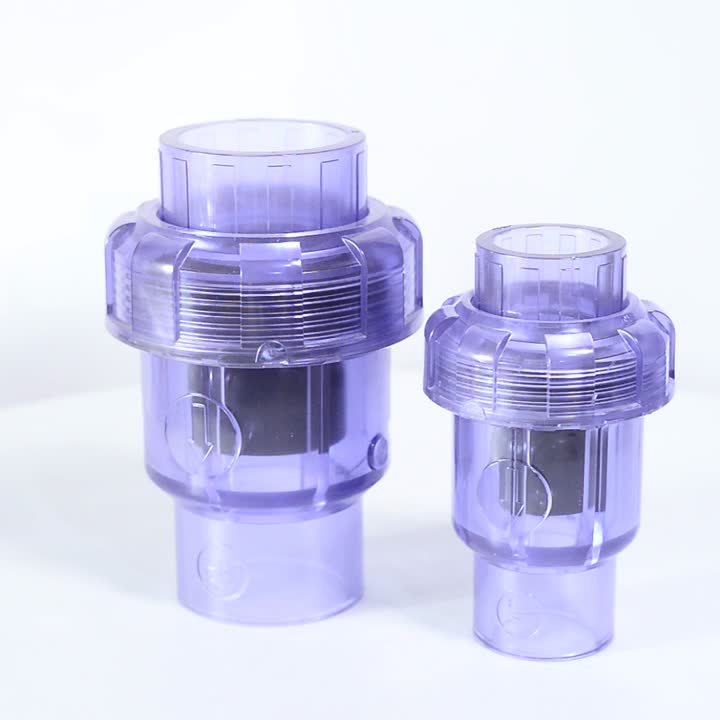 upvc صمام الاختيار واضحة