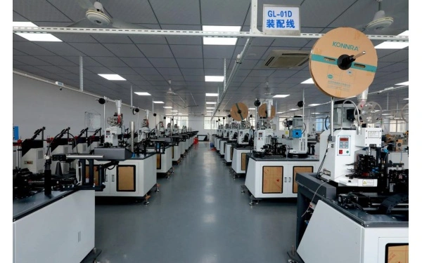 Advanced wire harness manufacturing workshop and production equipment