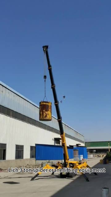 High Efficiency 3 Ton Hydraulic Spider Crane with 360 Degree Rotation for Construction Sites1