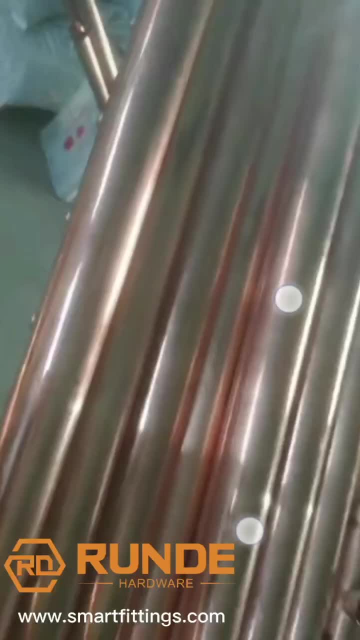 boring the hole of copper tubes