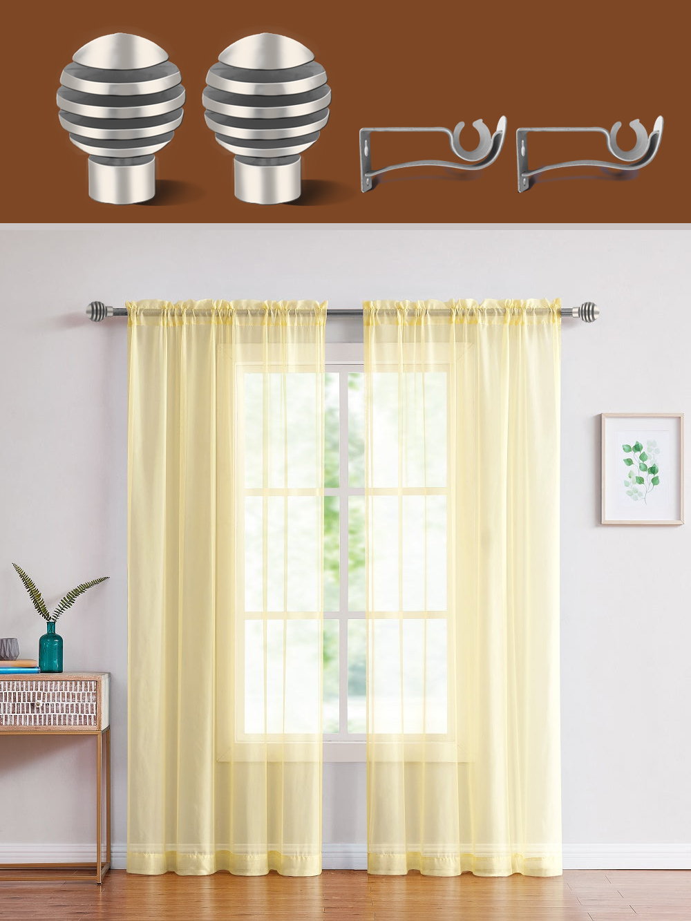 12 NEW Curtain Rods