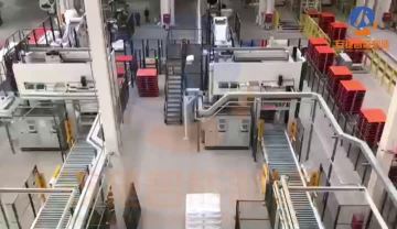 High level stacking system for PE bags