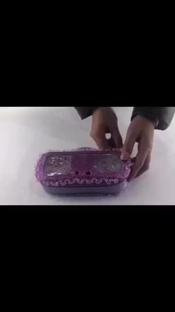 big capacity multifunctional Stylish pencil case with quicksand handle1