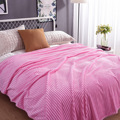 High-Quality Hand-Knitted Baby Fleece Throw Blankets: New Arrival in Striped and Solid Colors1
