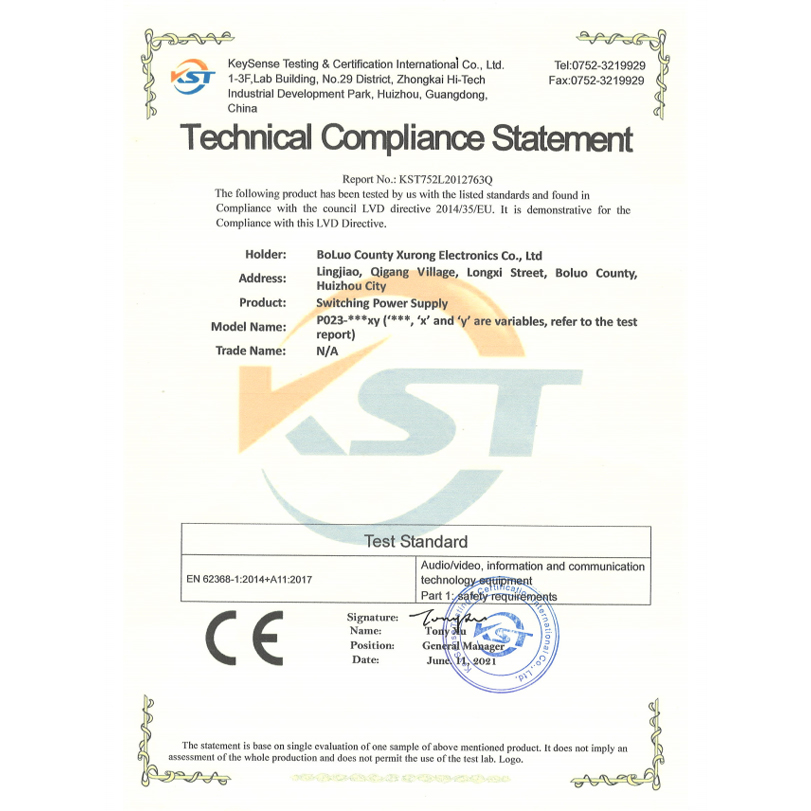 CE Certificate