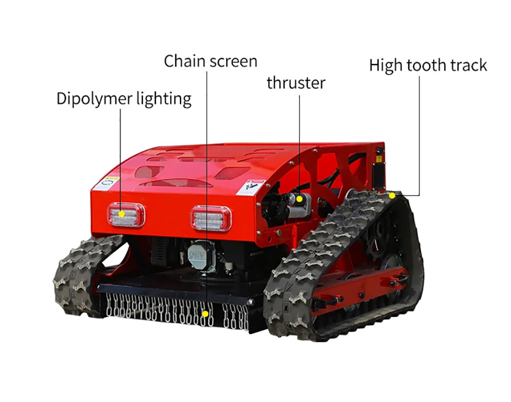 Gasoline Engine Crawler Remote Control Lawn Mower4