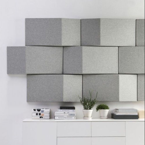 How does the thickness of the acoustic panel affect the sound absorption effect?