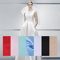 Proveedor de telas 100 Polyester Fabric Duquess Satin Silk para vestido de novia1