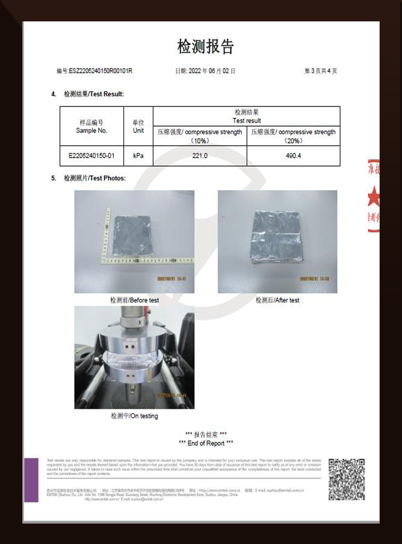 Compressive Strength Test Report