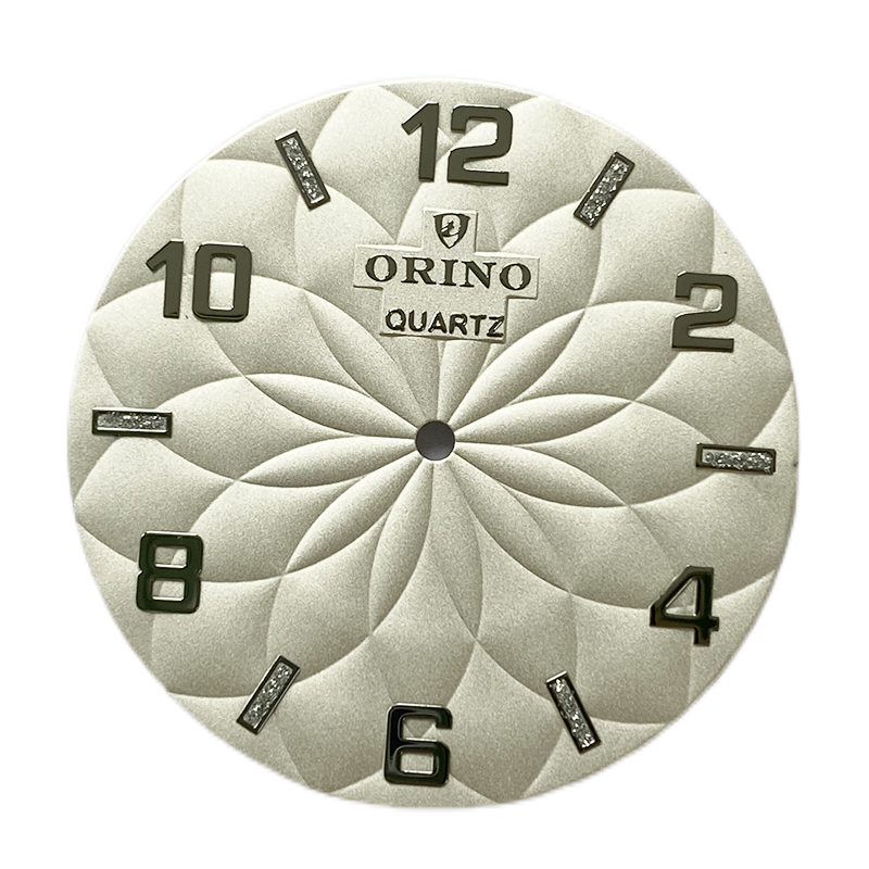 Dial de reloj de flores en relieve DL-342