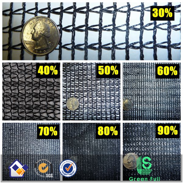 factory price high quality 4*50m round wire 90% rate 150gsm garden sun shade netting for protecting plants