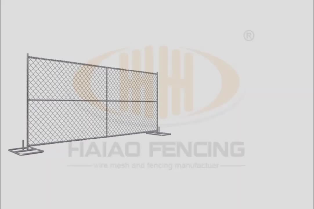 Stabilité élevée à haute stabilité galvanisée de 6 pieds de clôture de chien temporaire pour US1