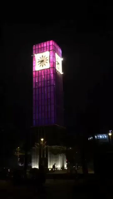 LED Mesh Screen M1-P56.25mm glass media facade case.
