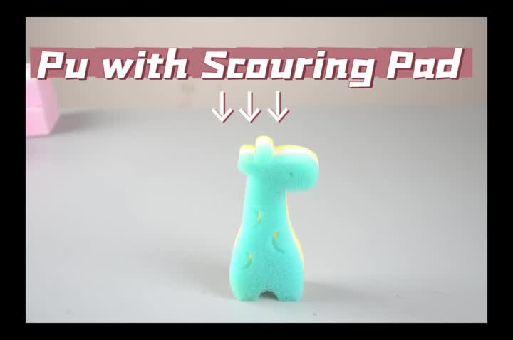 Custom animals shape sponge