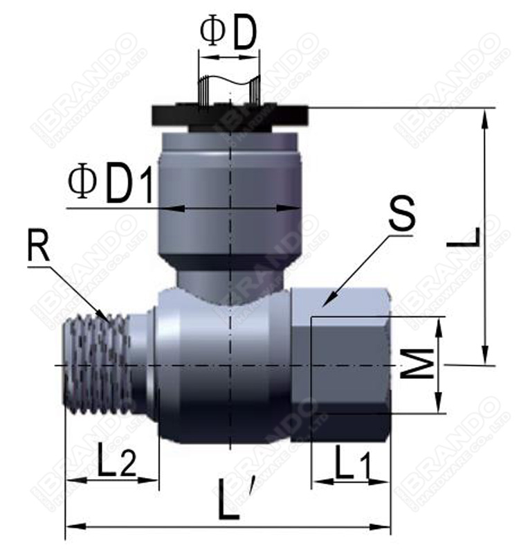 1/4'' Female Banjo Quick Connect Pneumatic Hose Fitting China Manufacturer