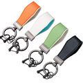 Customizable Metal Engraved Luxury Pu Leather Keychain - Personalized Gift Item1
