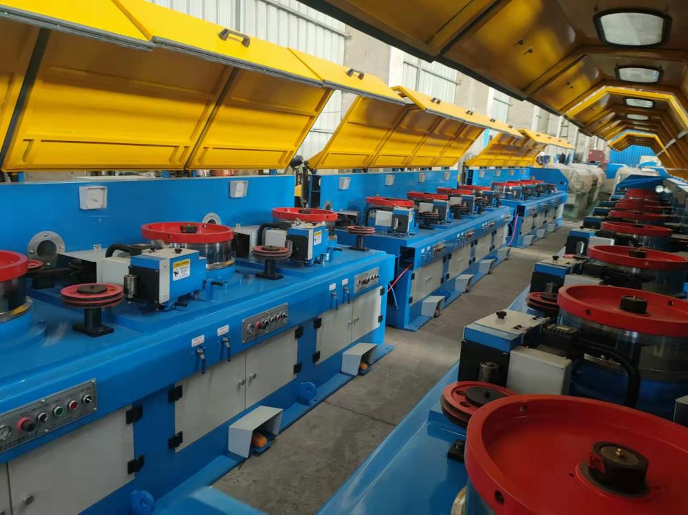multiple block wire drawing machine