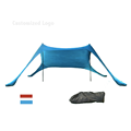 Portable Sun Protection Beach Tent with Sandbag Anchors and Poles for Camping and Fishing1