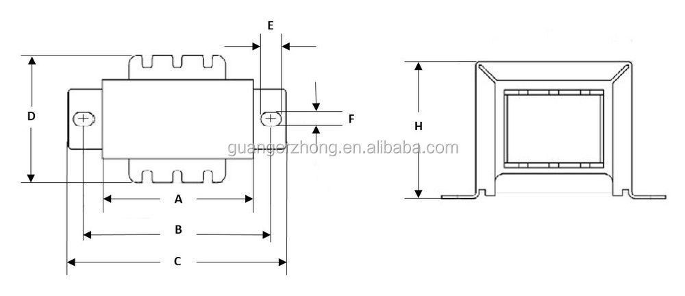 GEZ CE Cul CQC Certificato Classe B 120V 220V 230V 240V AC 120v a 24V 12V 0.3A Trasformatore