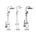 Factory Wholesale Stainless Steel Bathroom Shower Rail Set1