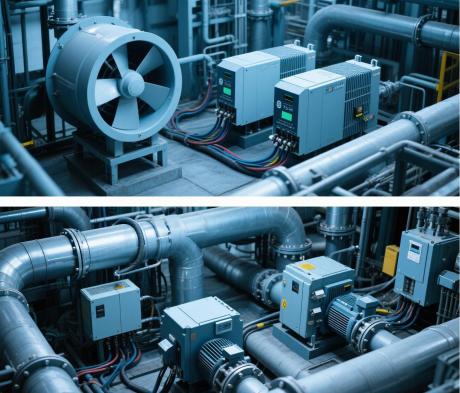 Вентилятор и водяной насос