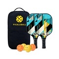 Durable Carbon Fiber Graphite Pickleball Paddle Set with Custom Logo for Outdoor Use1