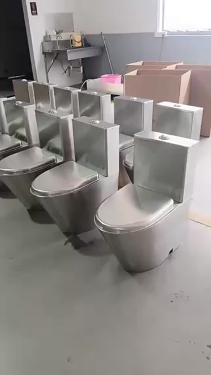 Toilette aus Edelstahl für WC