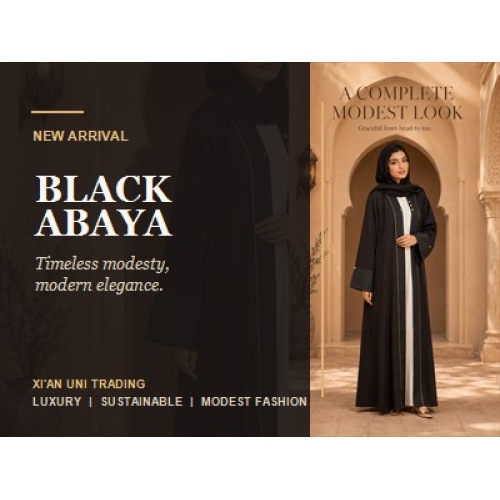 Xi'an Uni Trading ayaa daaha ka qaaday ururinta Abaya Madow ee "Waqti-la'aaneed" Cusub