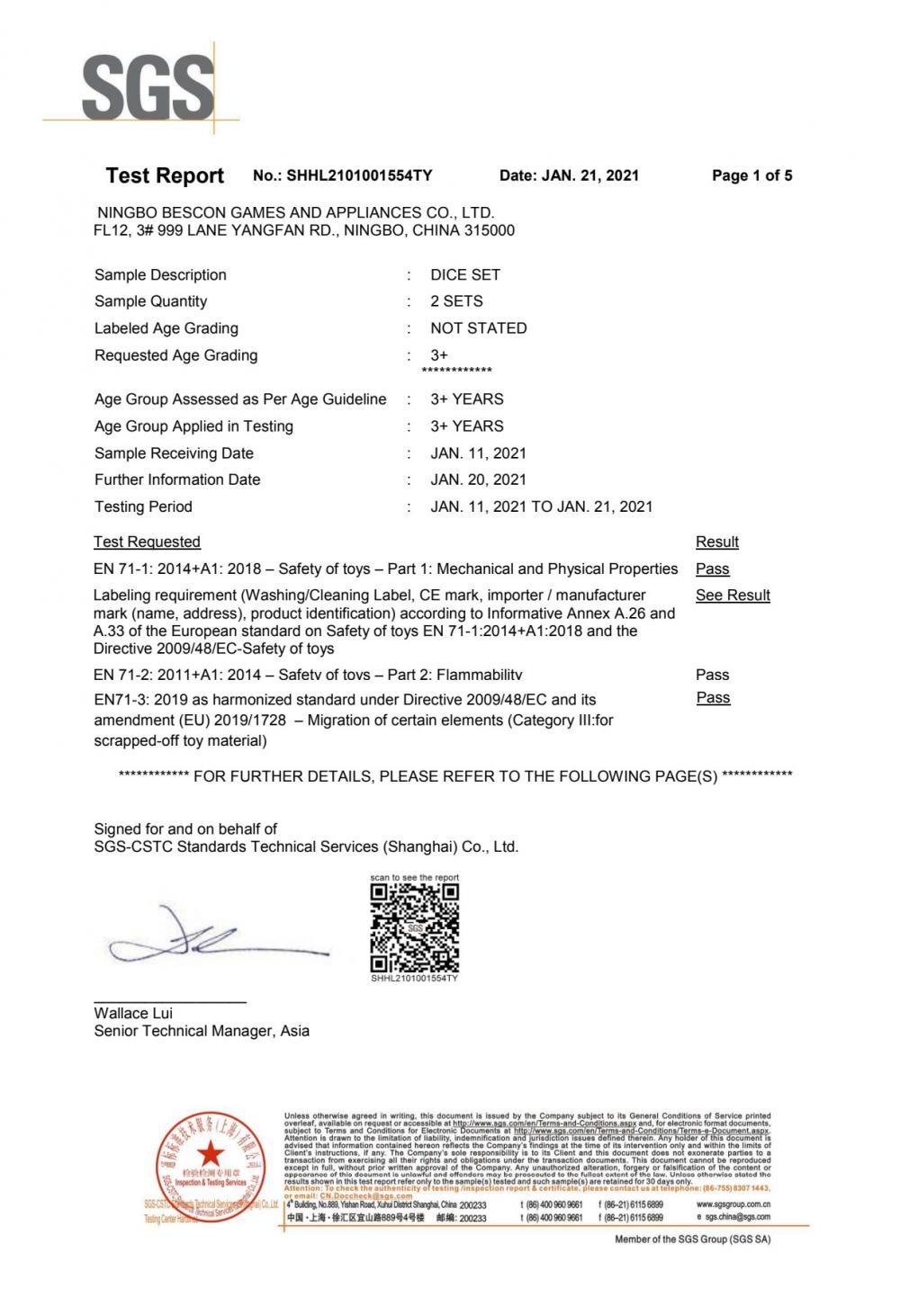 European standard on Safety of toys EN 71-1:2014+A1:2018 and the Directive 2009/48/EC-Safety of toys